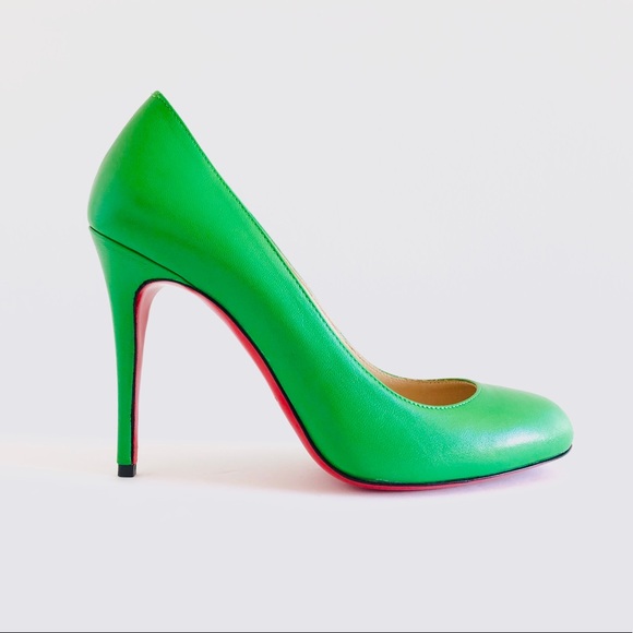 Christian Louboutin Shoes - Christian Louboutin Fifi Grass Green Leather Pumps